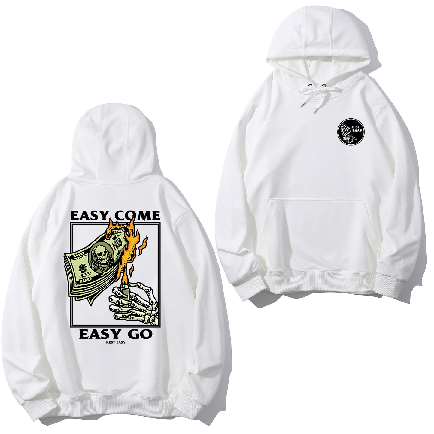 Easy Come Easy Go Skeleton Shirt - Relaxed Fit, Full Size