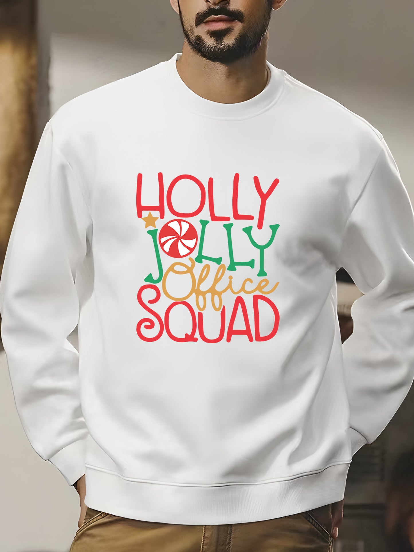 Holly Jolly Office Squad Shirt - Relaxed Fit, Full Size