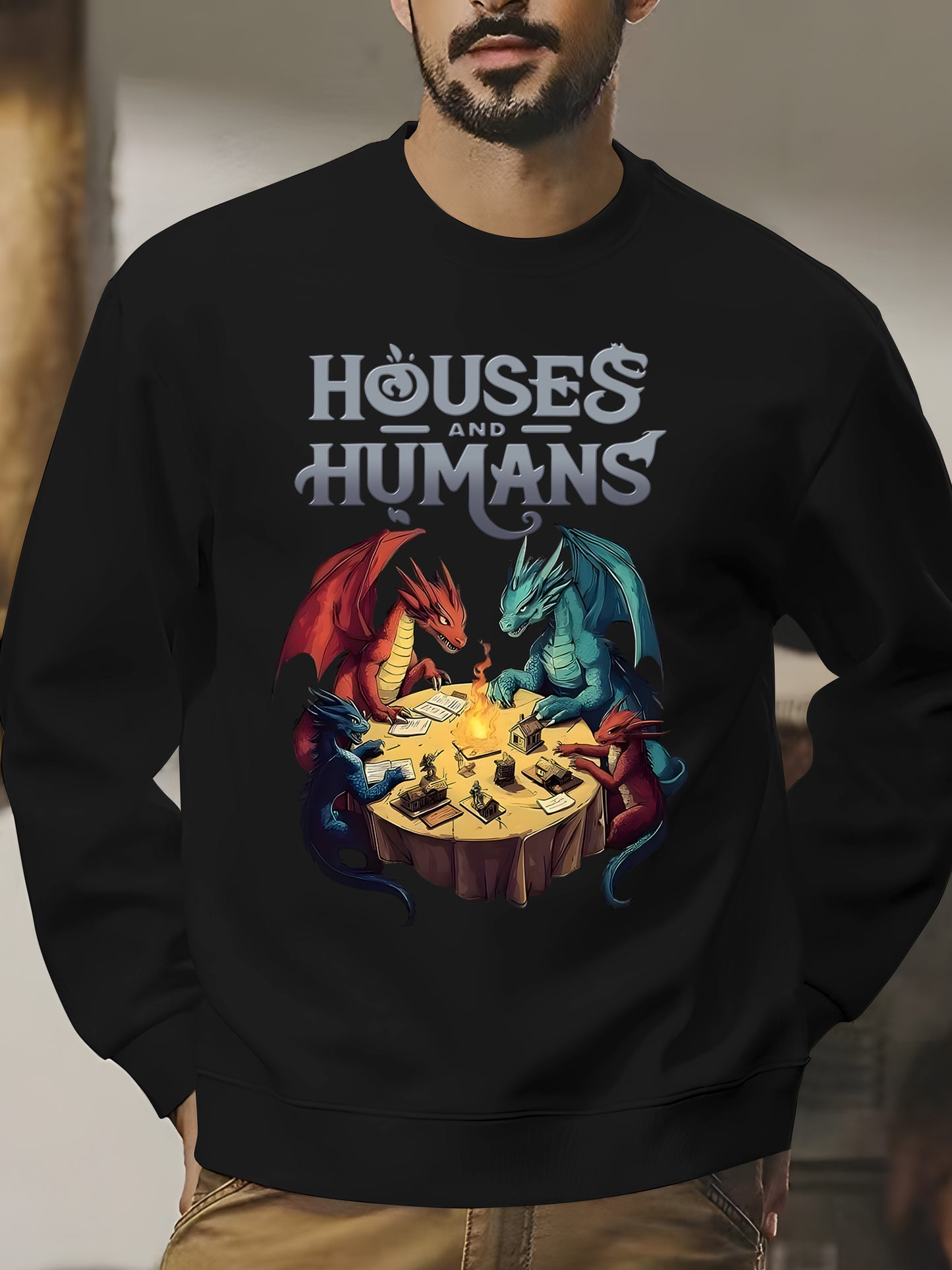 Houses and Humans DnD Shirt - Relaxed Fit, Full Size