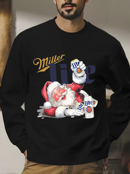 Funny Miler Lite Drunk Santa Claus Chrismas Unisex Shirt - Relaxed Fit, Full Size（复制）