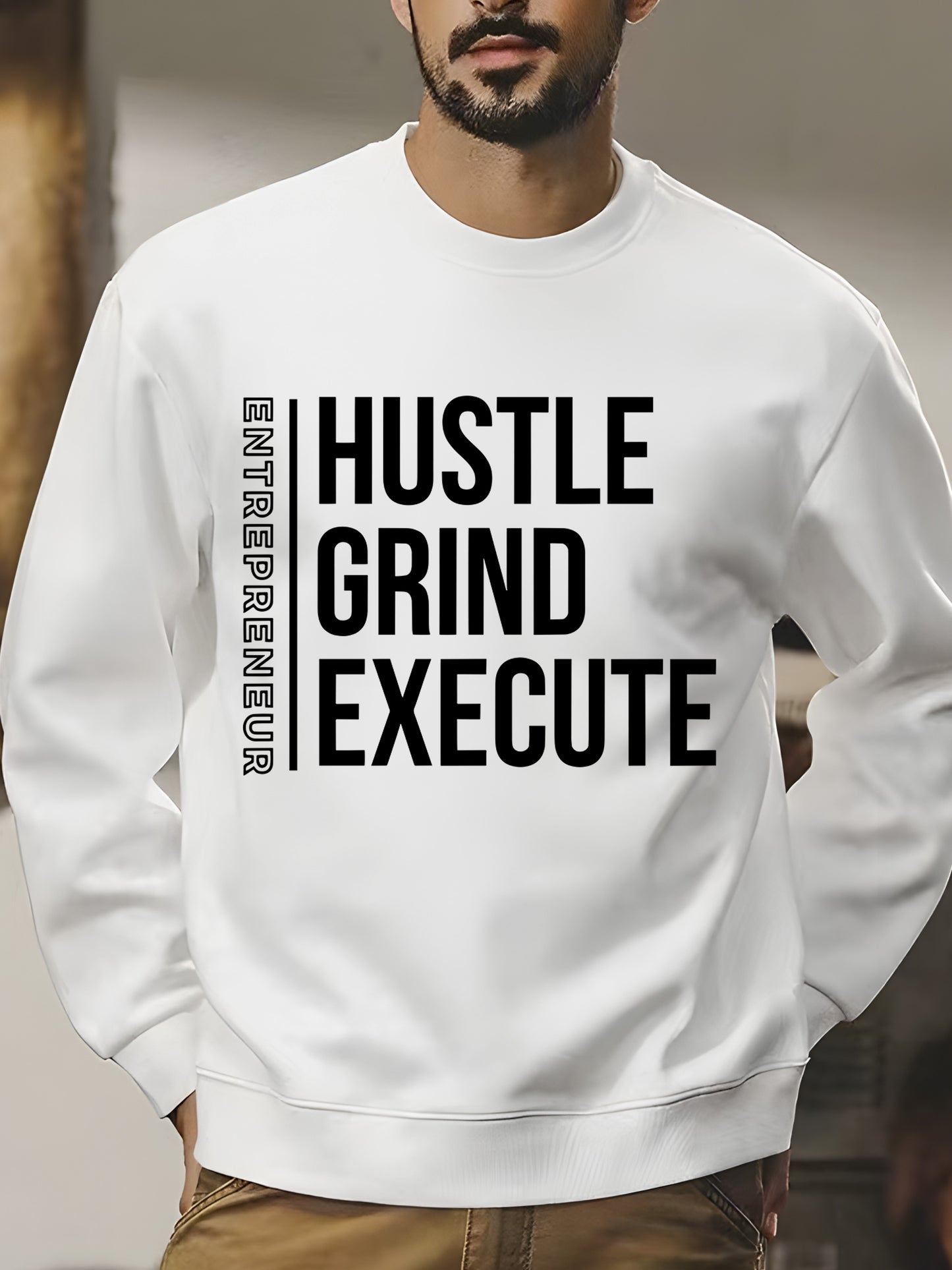 Hustle,Grind,Execute Shirt - Relaxed Fit, Full Size