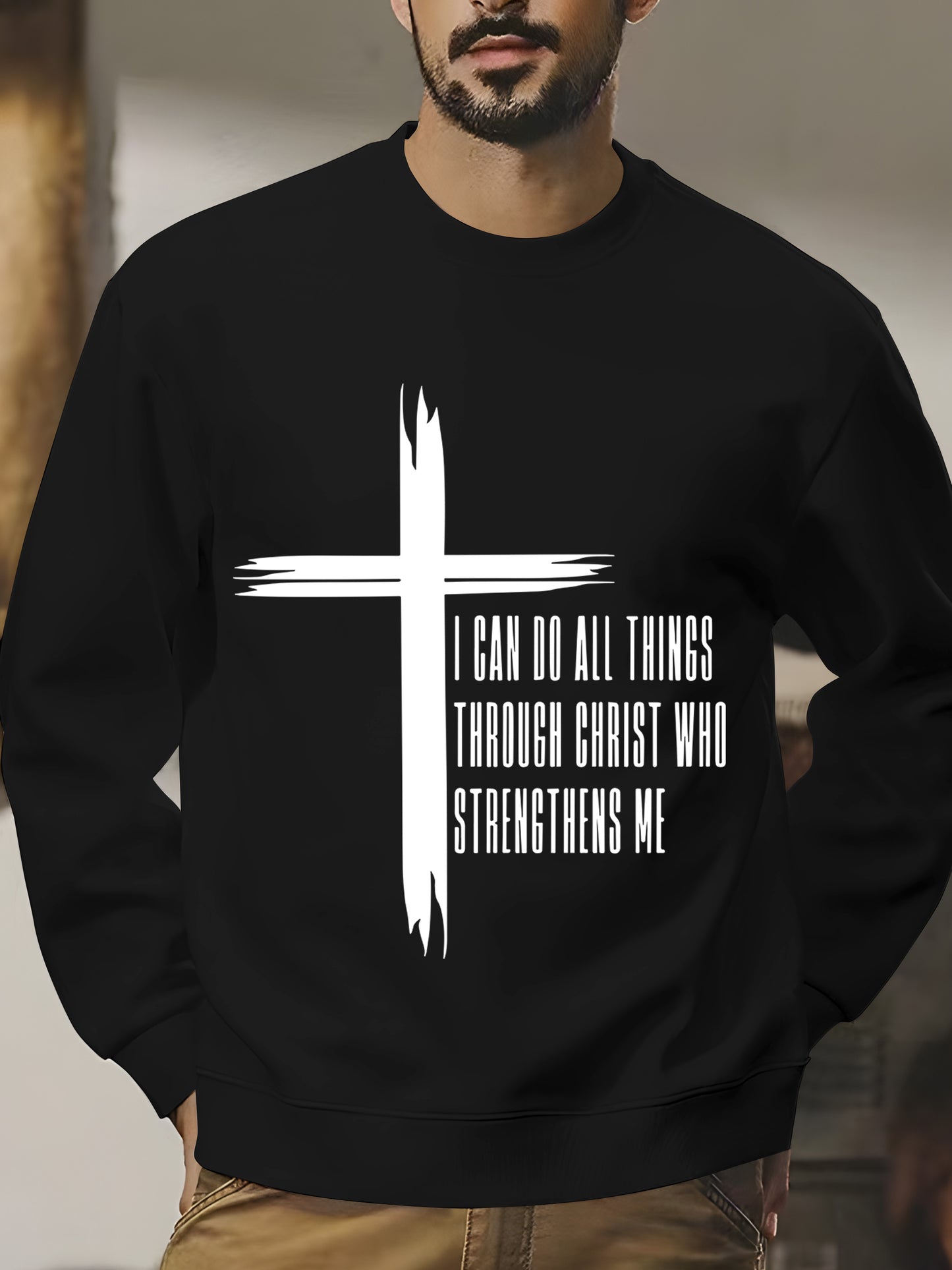 I CAN DO ALL THINSS THROUGH CHRIST WHO STRENGNETHENS ME Shirt - Relaxed Fit, Full Size