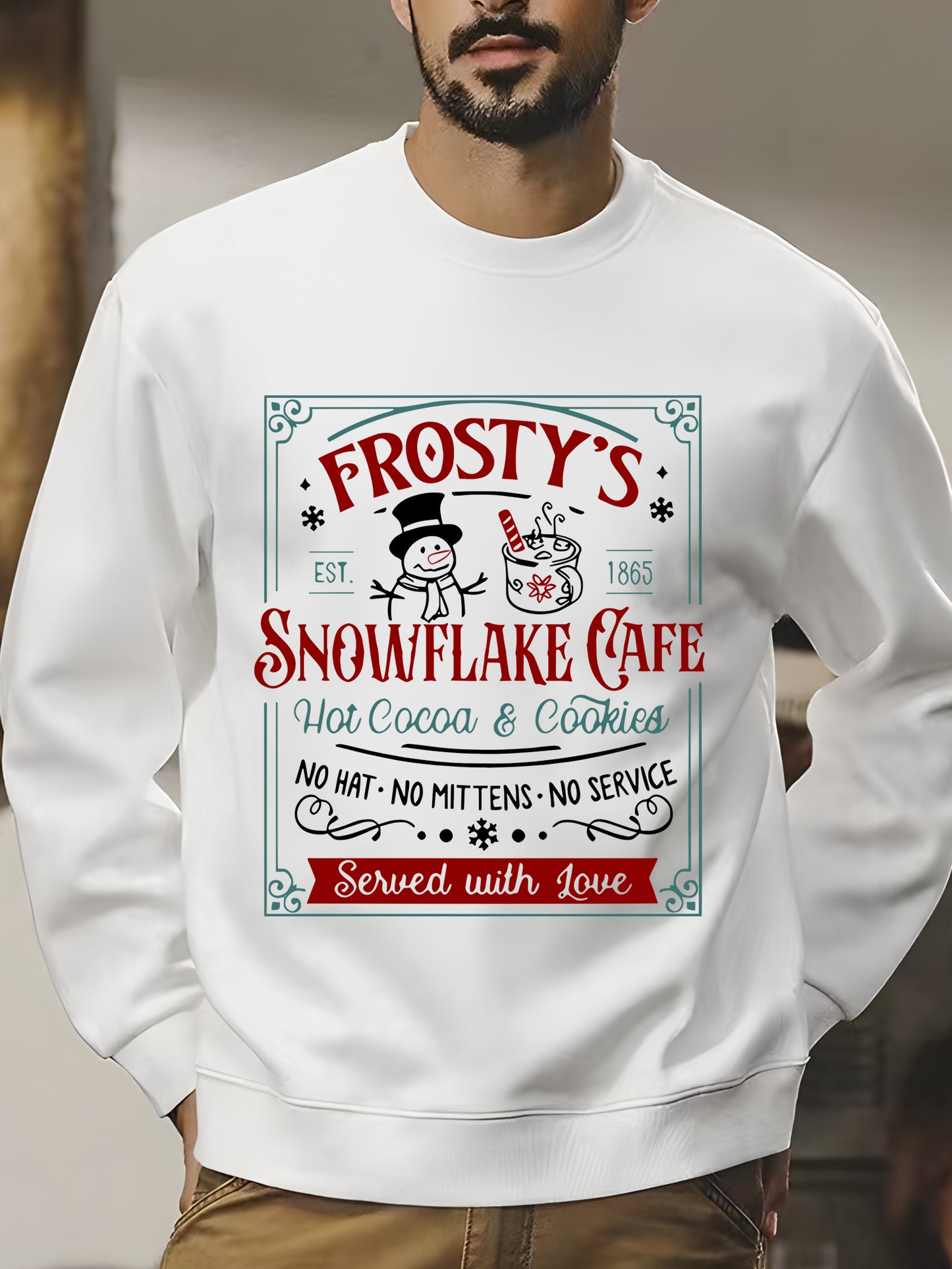 Frosty's Snowflake Cafe Shirt - Relaxed Fit, Full Size