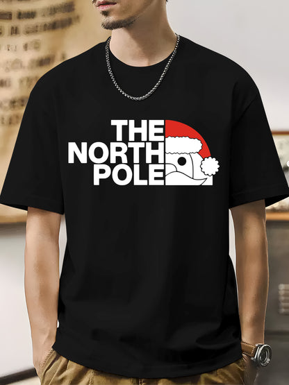 The NORTH Pole Merry Christmas Xmas Santa Elf Christmas -Youth Shirt - Relaxed Fit, Full Size