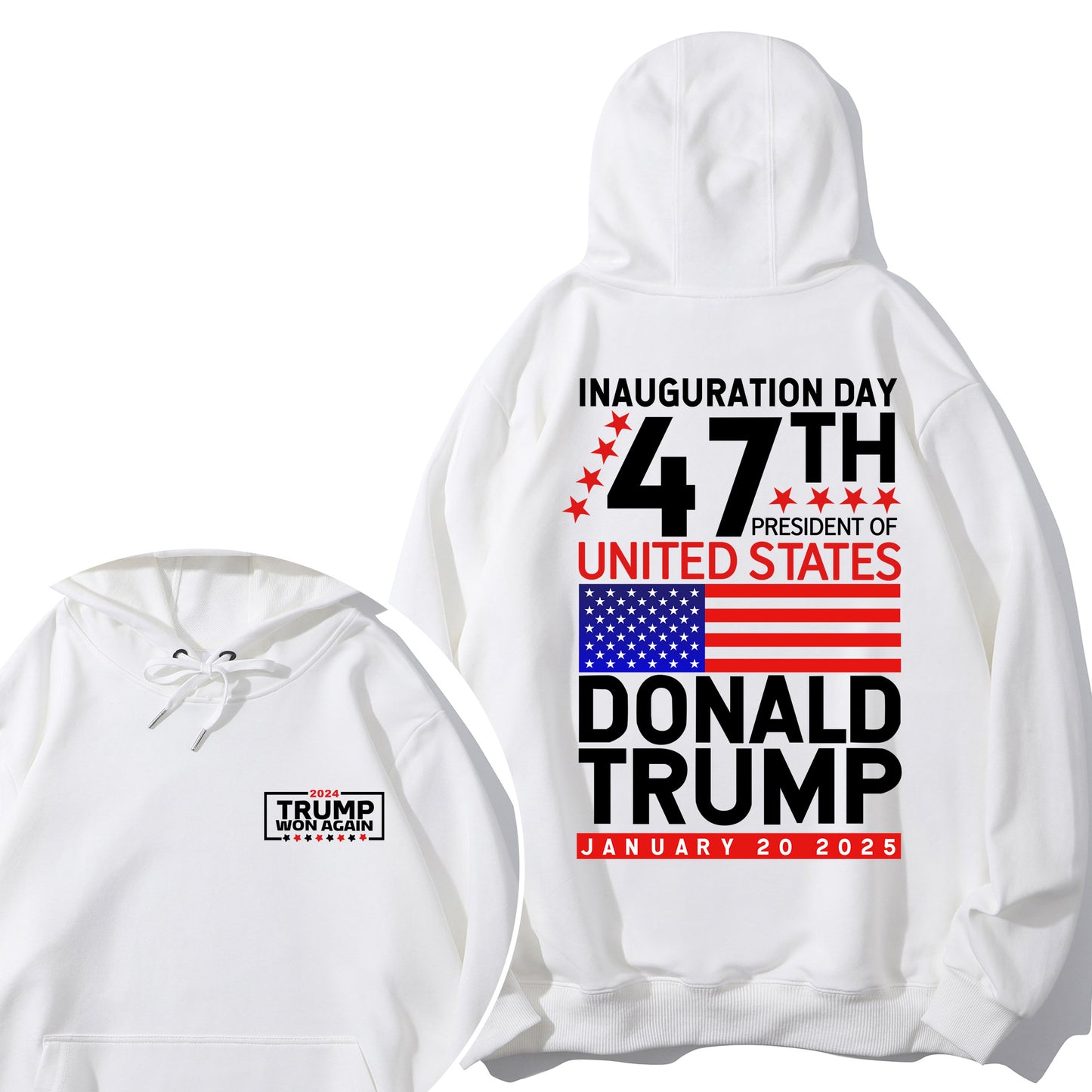 Trump Won 2024 Election Inauguration Shirt - Relaxed Fit, Full Size