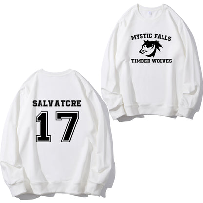 Mystic Falls Salvatore 17 Front And Back Shirt - Relaxed Fit, Full Size