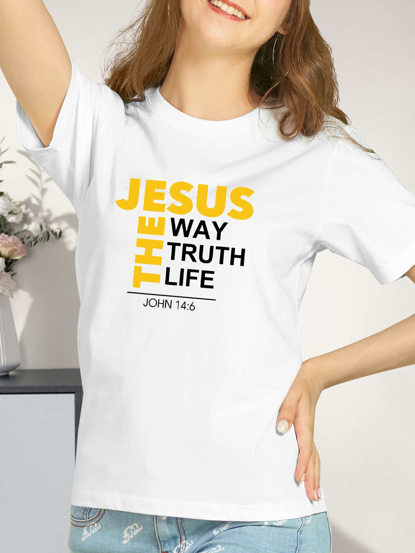 Jesus Graphic Shirt - Relaxed Fit, Full Size