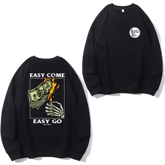 Easy Come Easy Go Skeleton Shirt - Relaxed Fit, Full Size