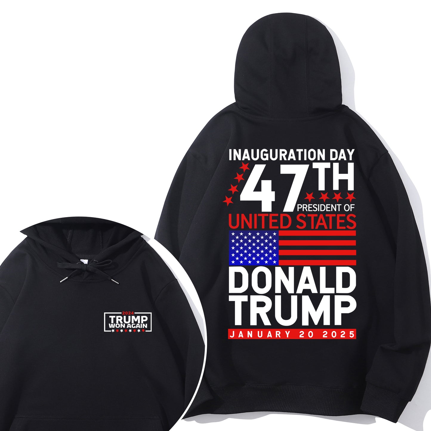 Trump Won 2024 Election Inauguration Shirt - Relaxed Fit, Full Size