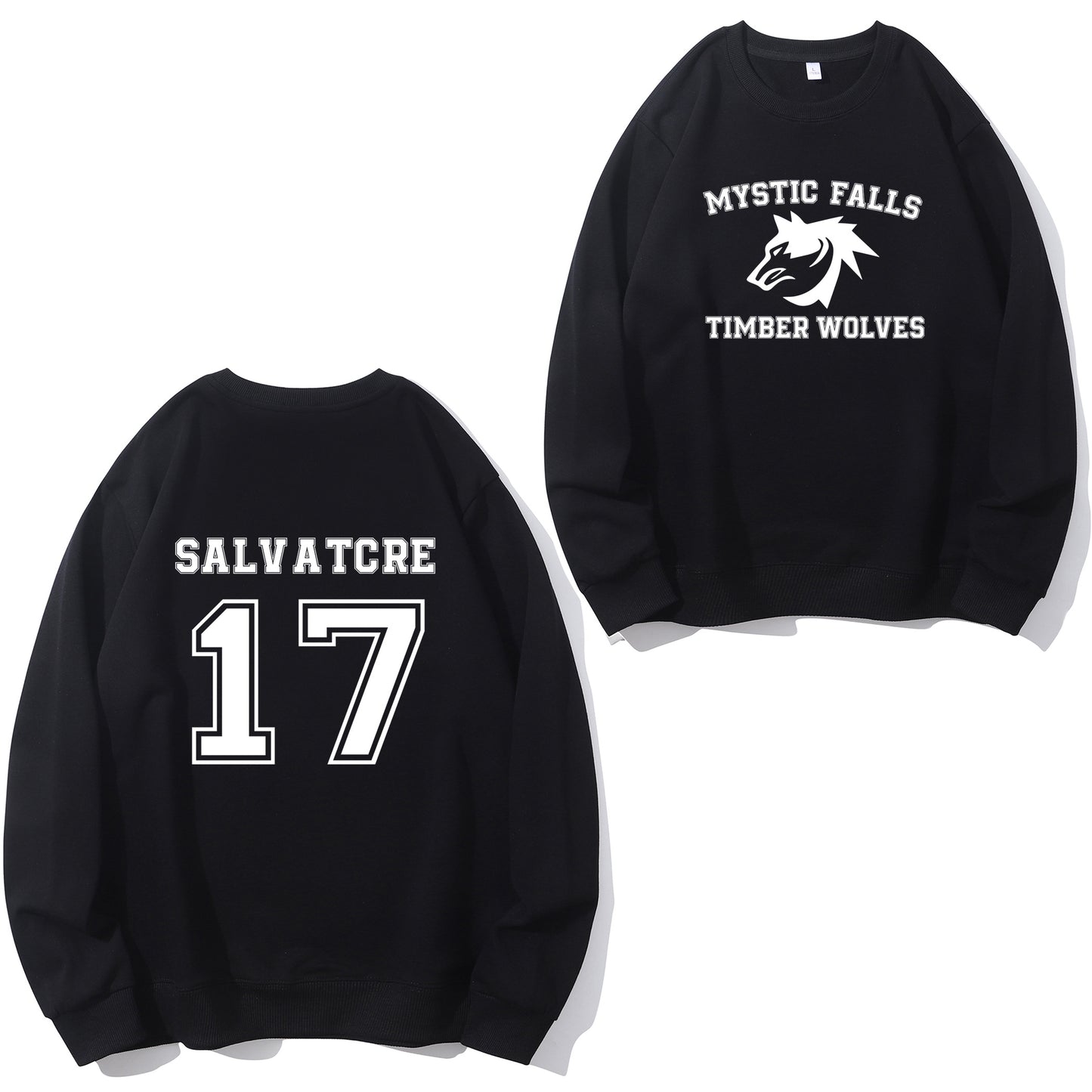 Mystic Falls Salvatore 17 Front And Back Shirt - Relaxed Fit, Full Size