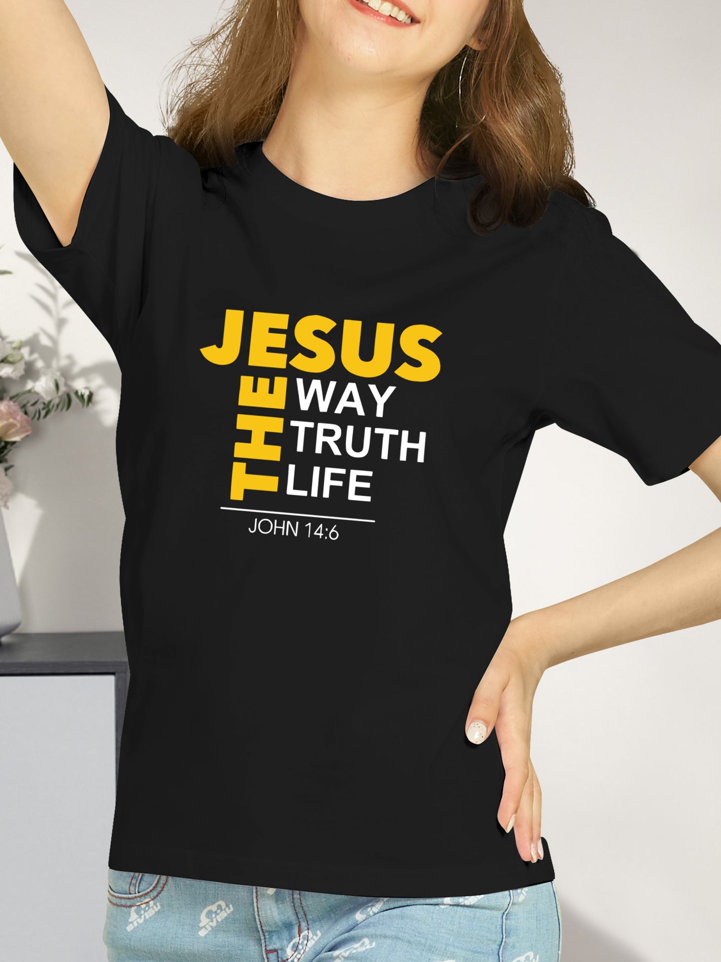 Jesus Graphic Shirt - Relaxed Fit, Full Size