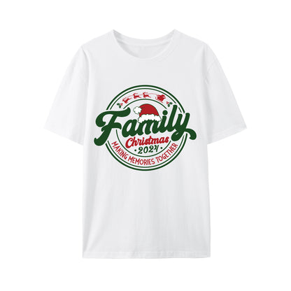 Family Christmas 2024 ，Making Memories Togethe Shirt - Relaxed Fit, Full Size