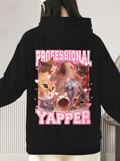 Professional Yapper Cats Meme Shirt - Relaxed Fit, Full Size