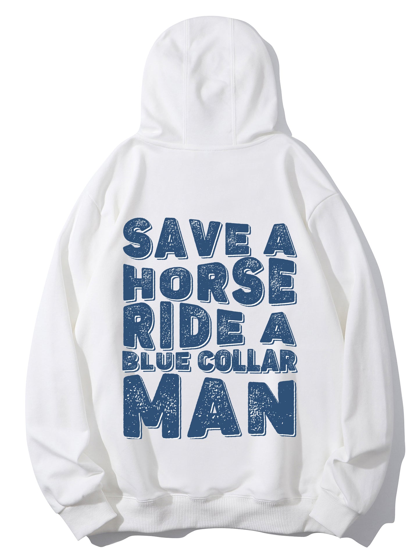 Save a Horse Ride a Blue Collar Shirt - Relaxed Fit, Full Size