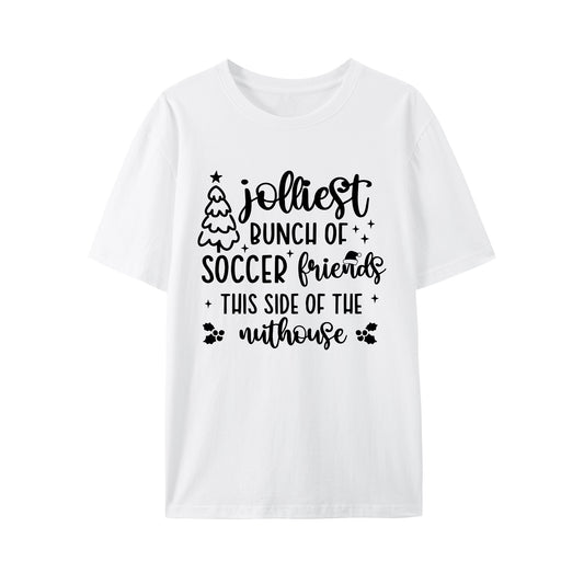 Family Christmas . Funny Xmas Soccer Squad Shirt - Relaxed Fit, Full Size