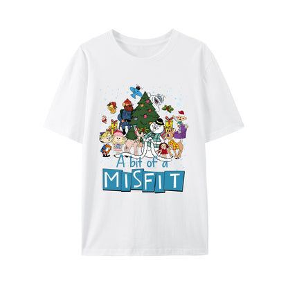 A Bit Of Misfit Rud0Iph The Red N0sed Reindeer Christmas Shirt - Relaxed Fit, Full Size