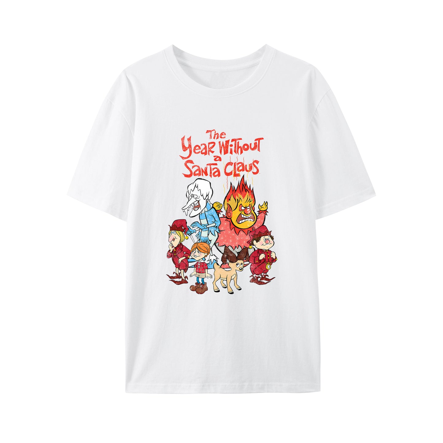 The Year Without Santa Snow Siser Heat Shirt - Relaxed Fit, Full Size