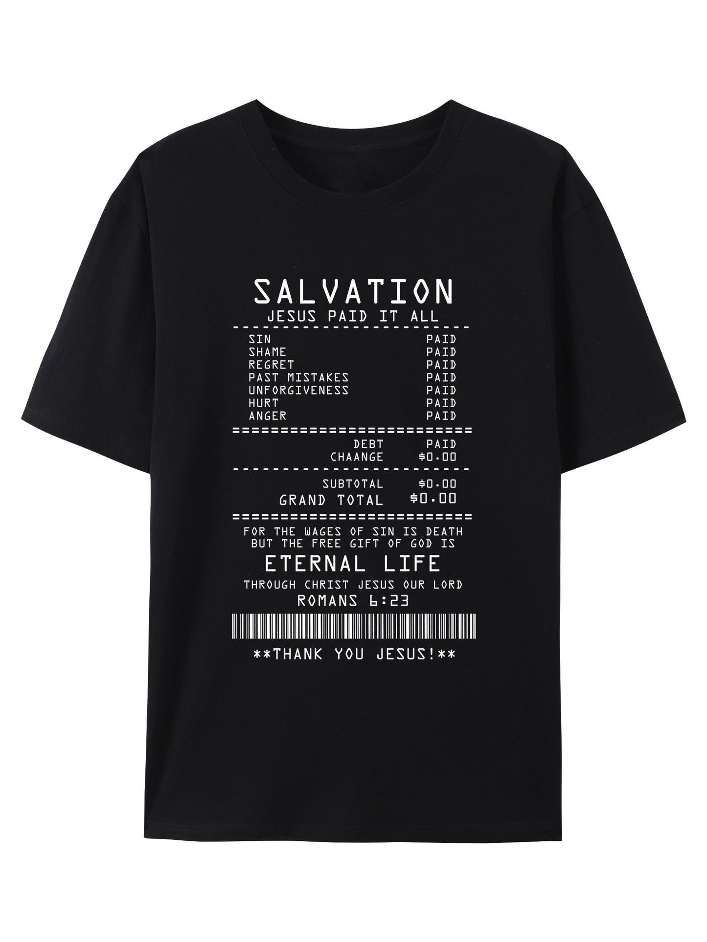 Jesus Paid It All Shirt - Relaxed Fit, Full Size