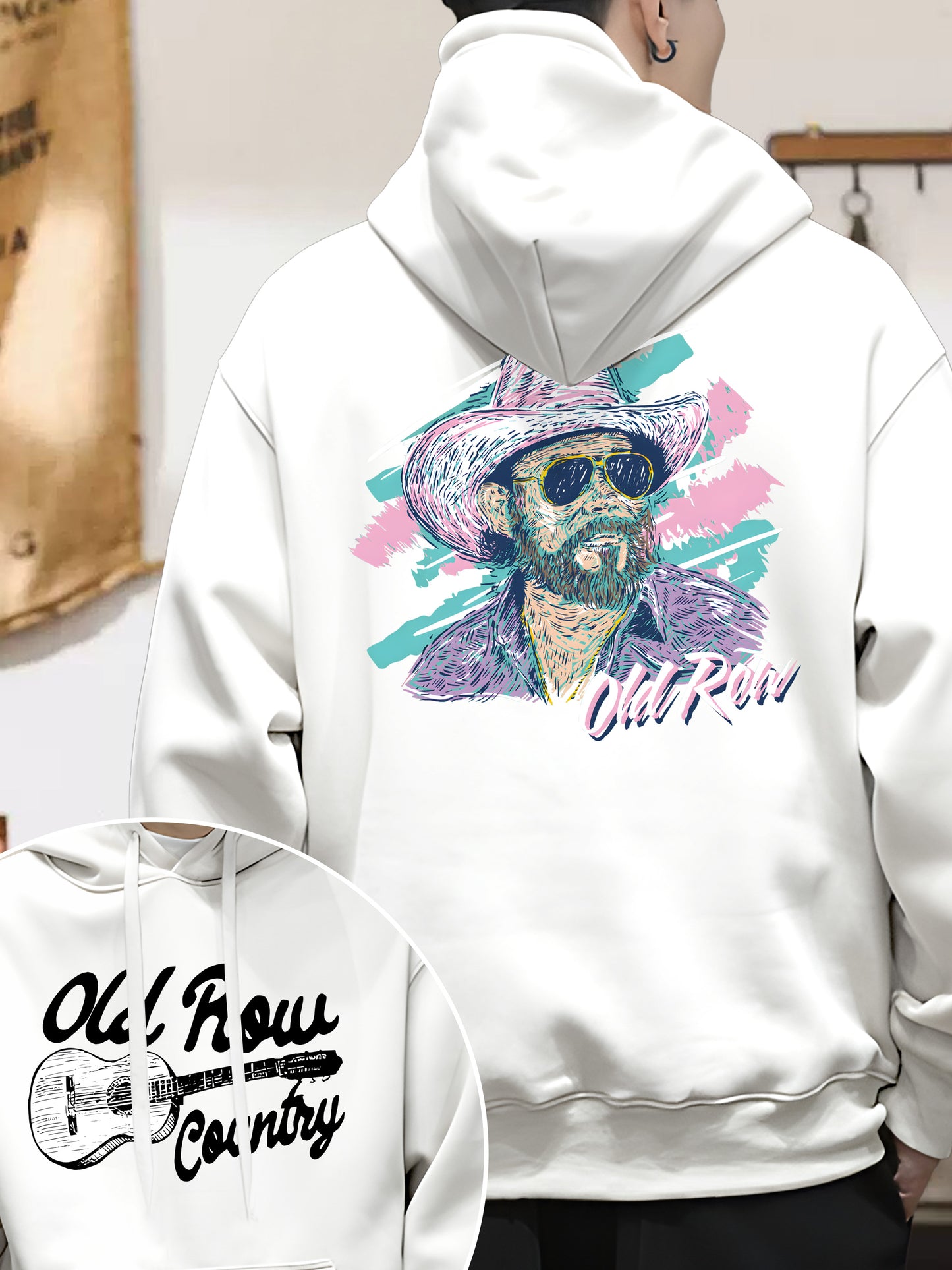 Vintage Hank Williams Jr X Old Row Outdoors 80s Shirt - Relaxed Fit, Full Size