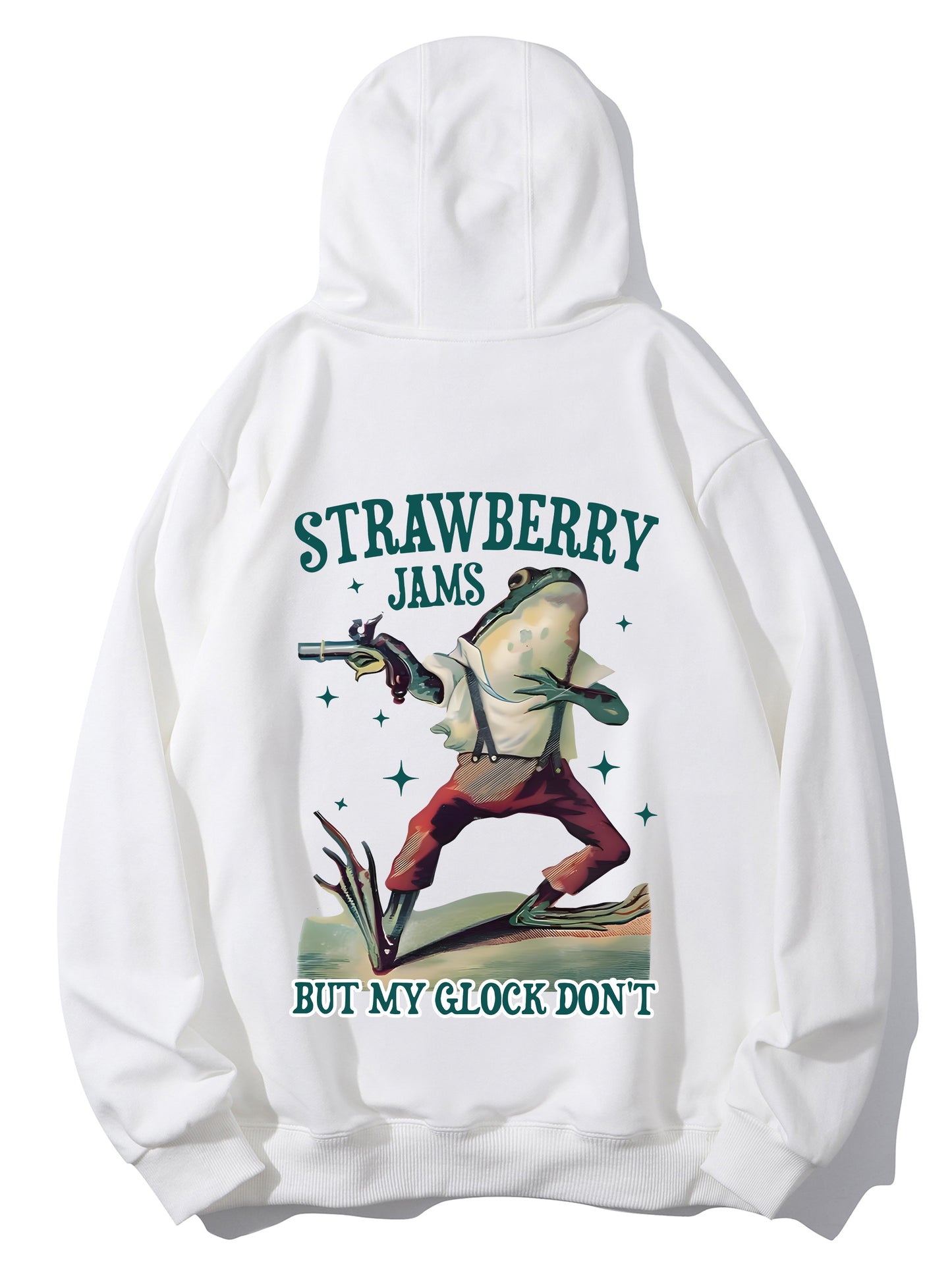 Strawberry Jams But My Glock Don't Vintage Graphic Shirt - Relaxed Fit, Full Size