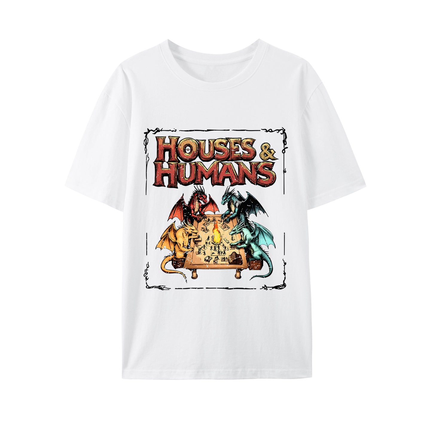 Houses and Humans D&D Shirt - Relaxed Fit, Full Size