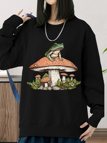 Frog & Mushroom Shirt - Relaxed Fit, Full Size