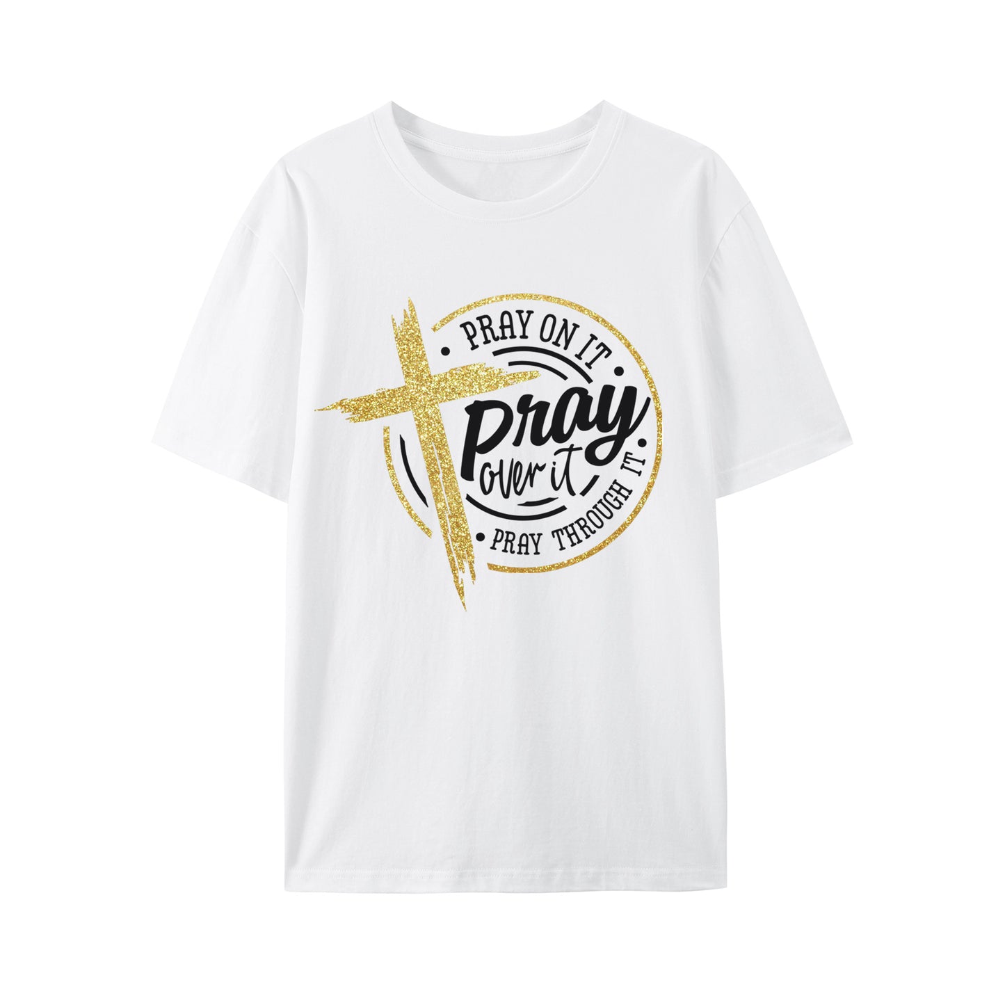 Pray with Cross Shirt - Relaxed Fit, Full Size