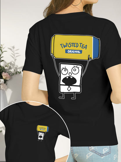 Doodlebob Twisted Tea Essential 2 Sided Shirt - Relaxed Fit, Full Size