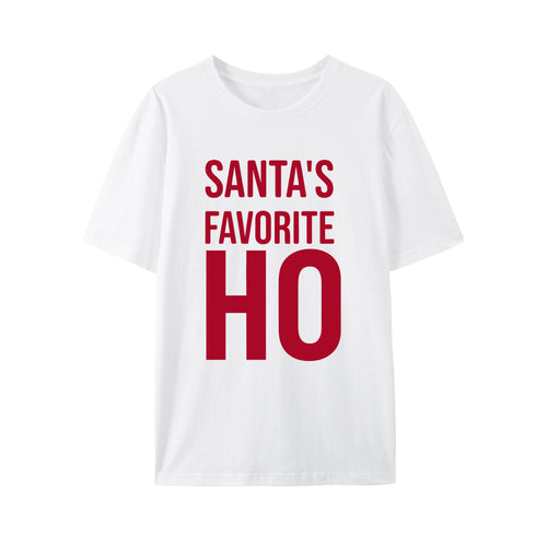 Red Santa's Favorite Ho Shirt - Relaxed Fit, Full Size