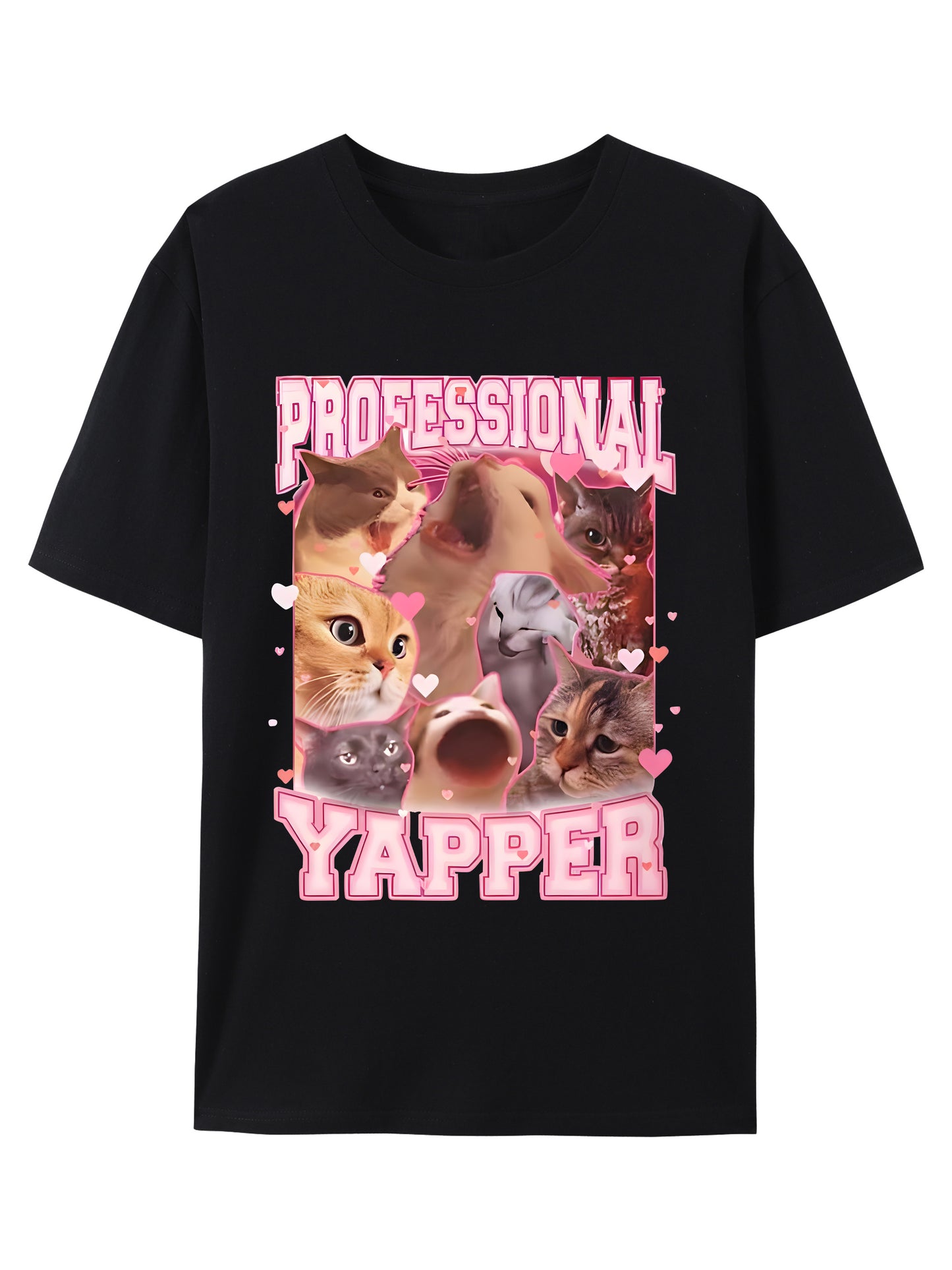 Professional Yapper Cats Meme Shirt - Relaxed Fit, Full Size