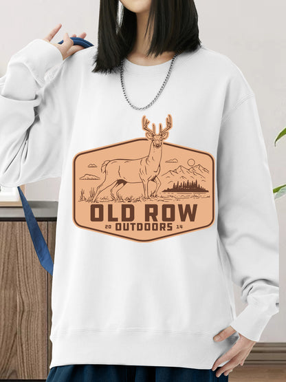 Graphic Outdoors Deer Shirt - Relaxed Fit, Full Size