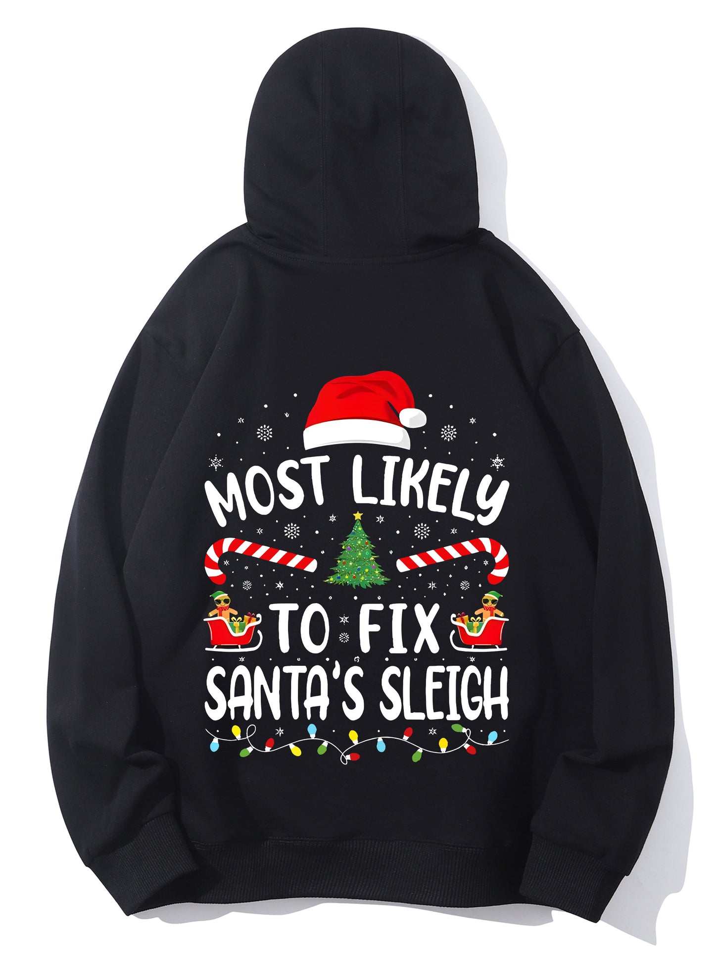 Most Likely To Fix Santa's Sleigh Squad Family Joke Christmas Shirt - Relaxed Fit, Full Size