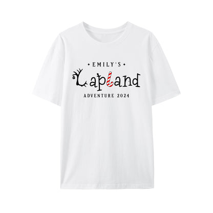 Personalised Lapland Family Holiday Christmas Shirt - Relaxed Fit, Full Size