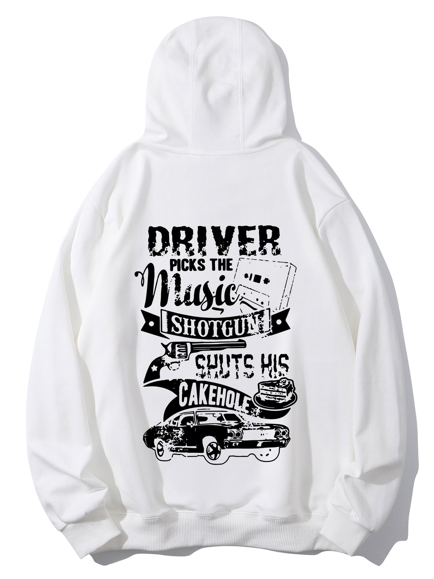 Letter & Car Shirt - Relaxed Fit, Full Size