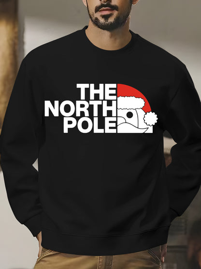 The NORTH Pole Merry Christmas Xmas Santa Elf Christmas -Youth Shirt - Relaxed Fit, Full Size