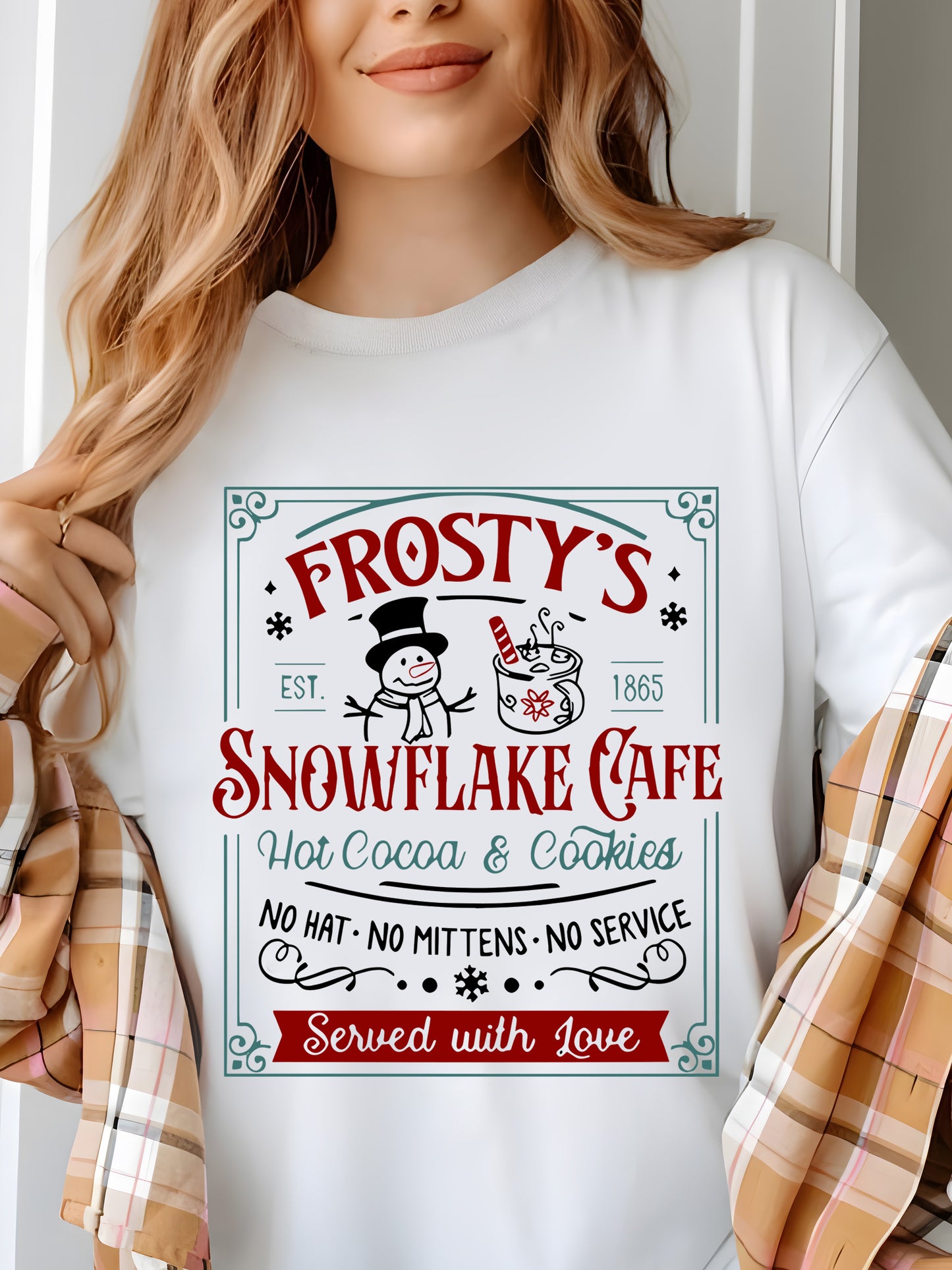 Frosty's Snowflake Cafe Shirt - Relaxed Fit, Full Size