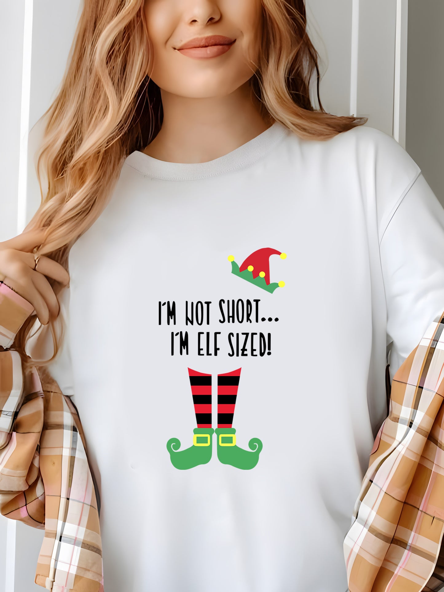 I'm Not Short I'm ELF SIZED Xmas Shirt - Relaxed Fit, Full Size