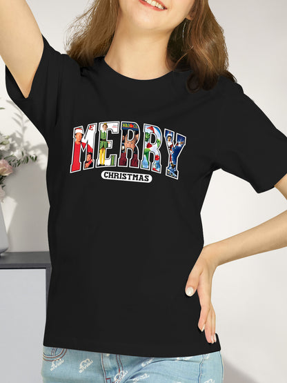 MERRY Christmas 90s Movies Shirt - Relaxed Fit, Full Size