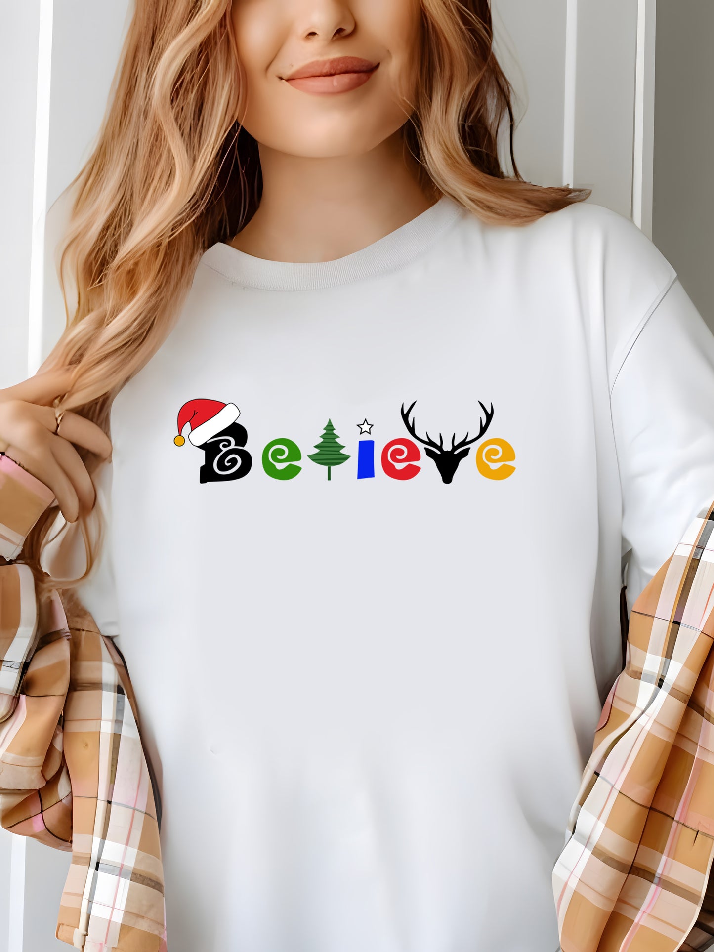 Believe Christmas Shirt - Relaxed Fit, Full Size