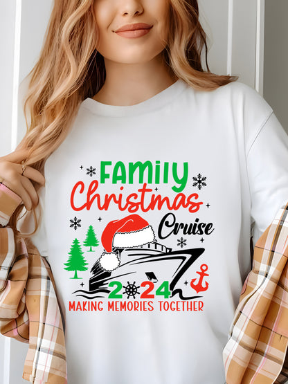 Family Christmas Cruise 2024 Shirt - Relaxed Fit, Full Size