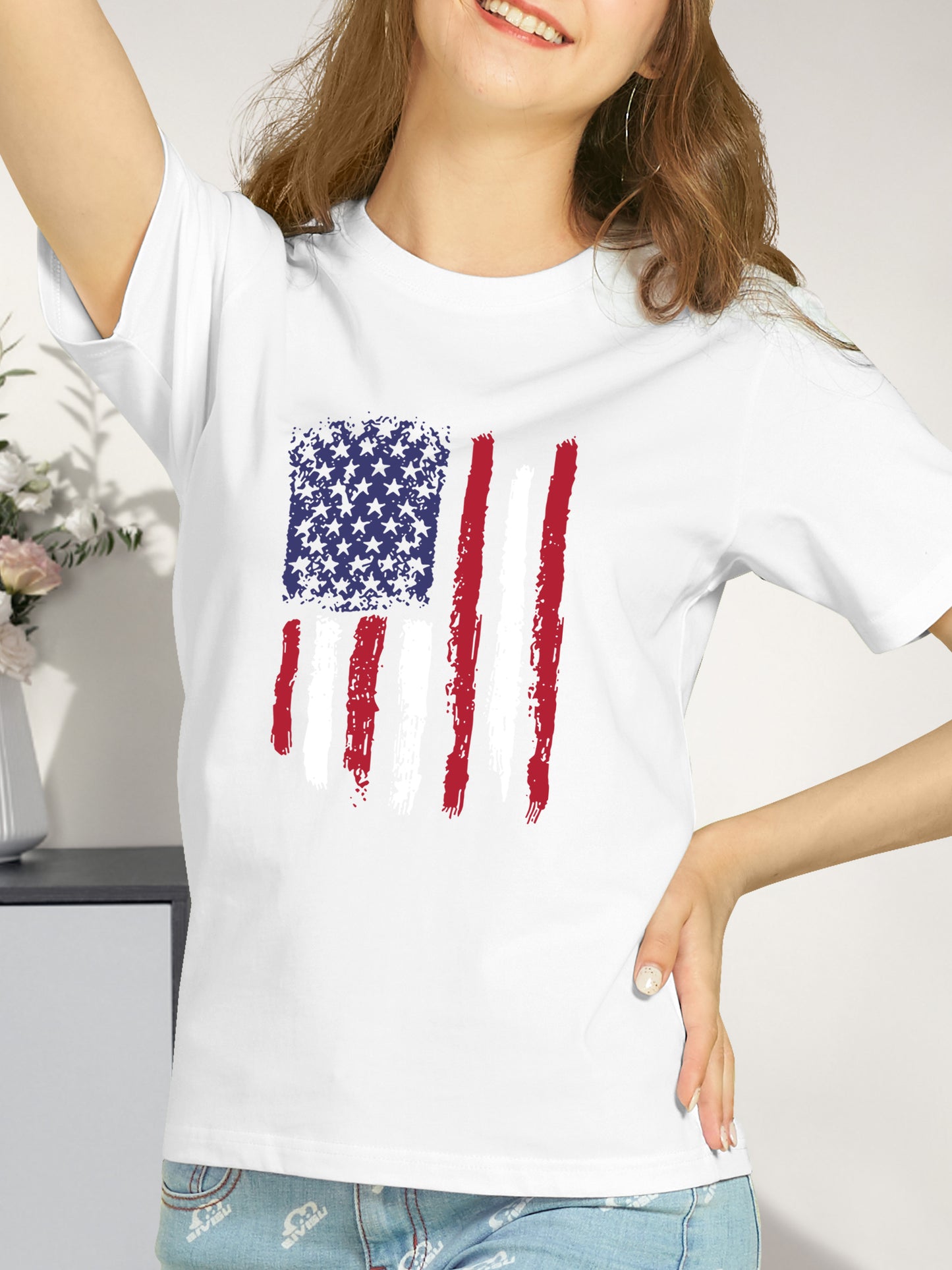 US Flag Shirt - Relaxed Fit, Full Size