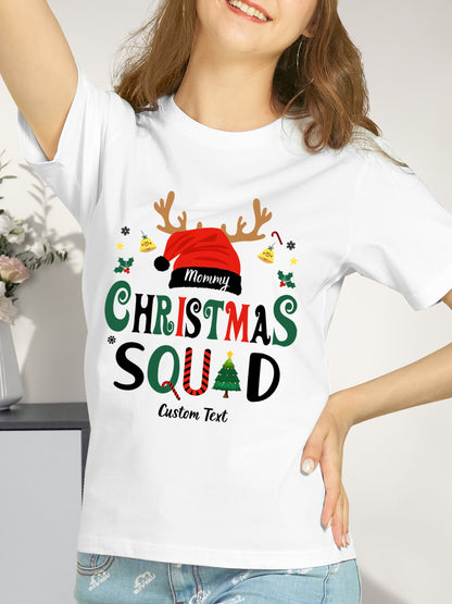 Personalized Christmas Squad  Shirt - Relaxed Fit, Full Size