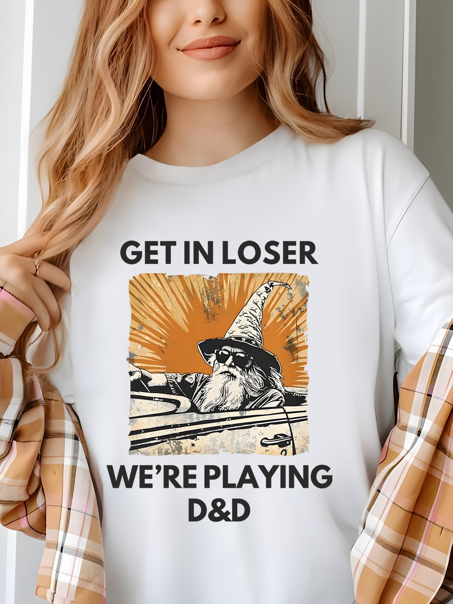 Get in loser we're playing DnD Shirt - Relaxed Fit, Full Size