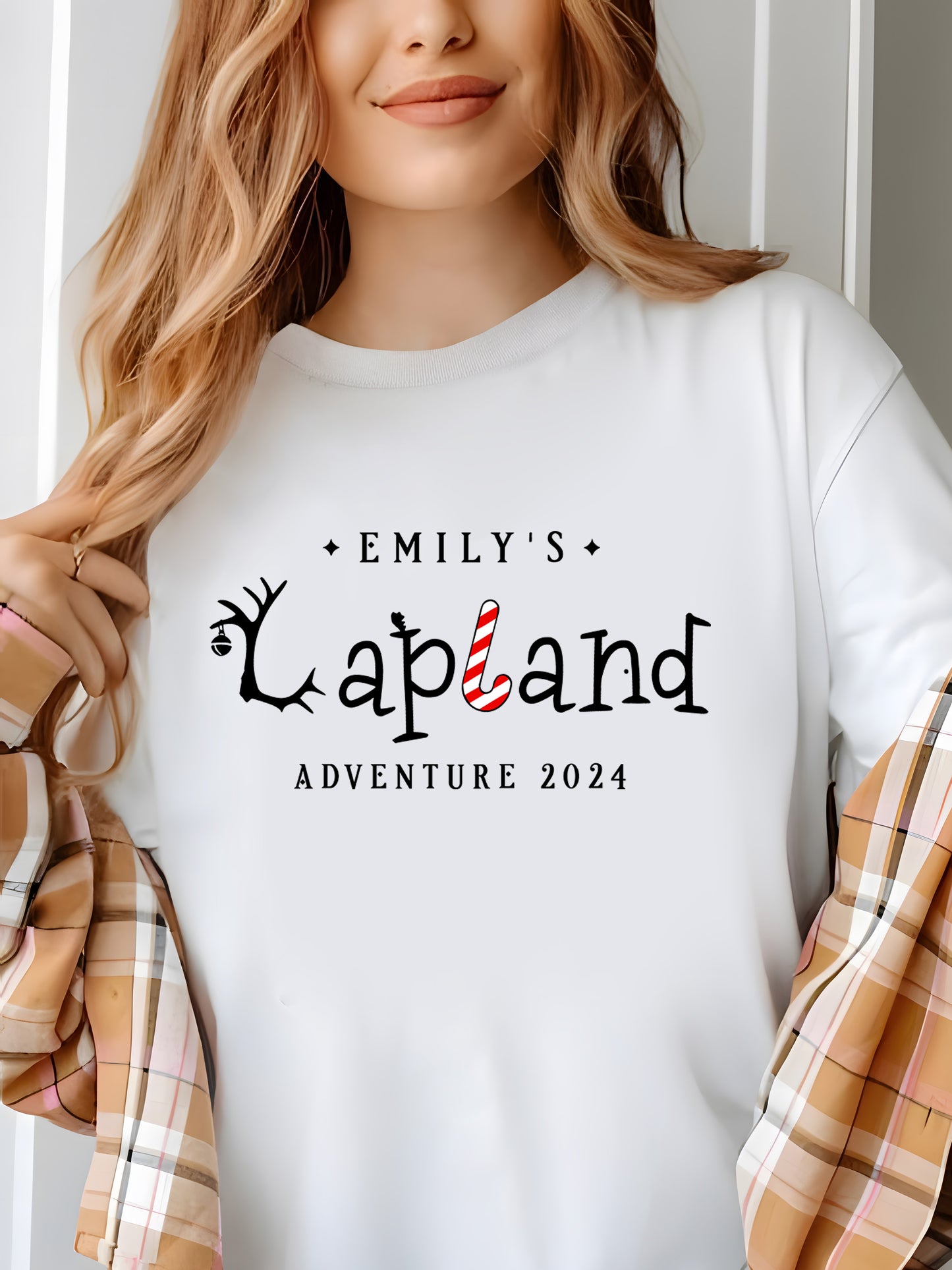 Personalised Lapland Family Holiday Christmas Shirt - Relaxed Fit, Full Size