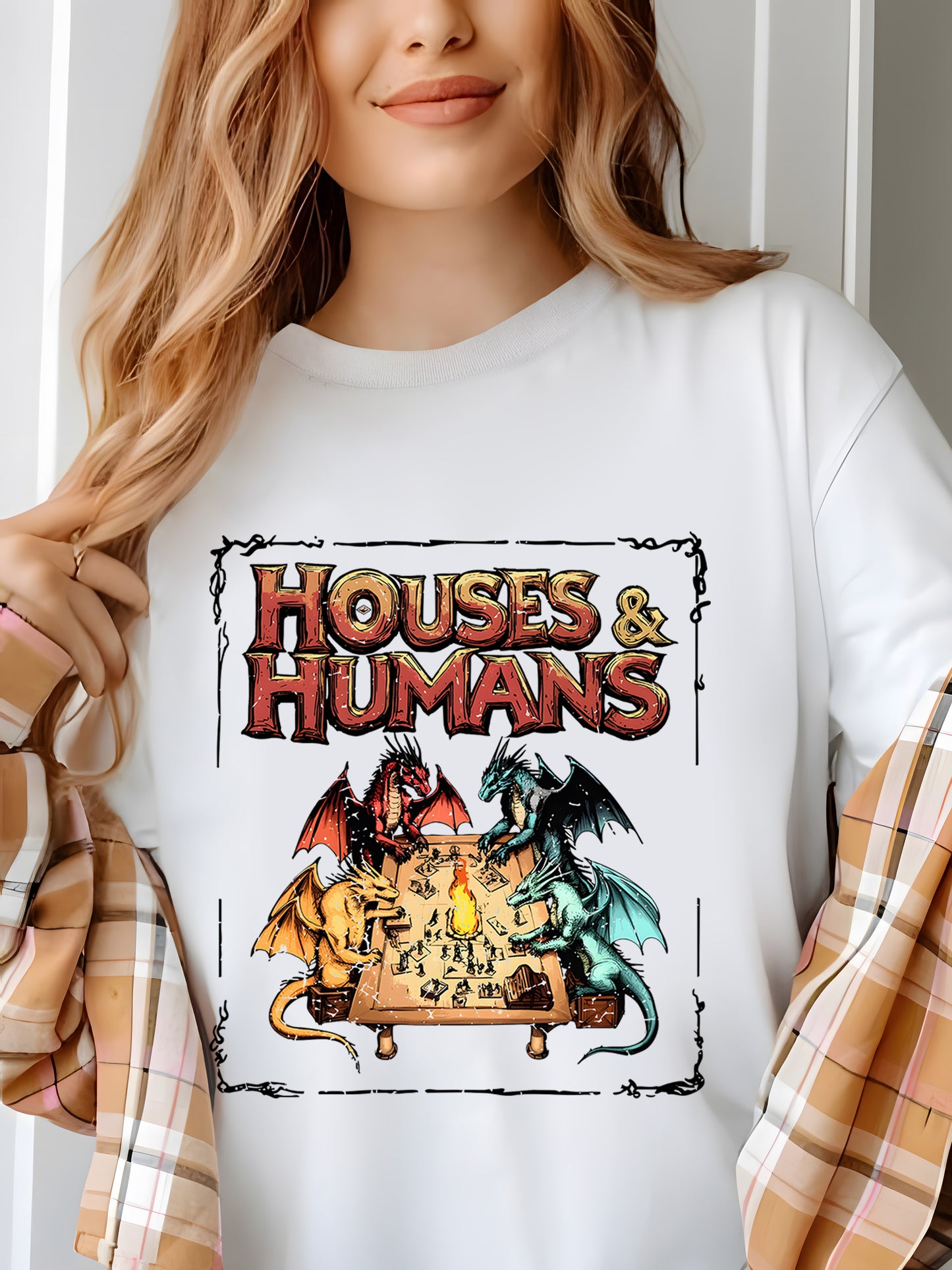 Houses and Humans D&D Shirt - Relaxed Fit, Full Size