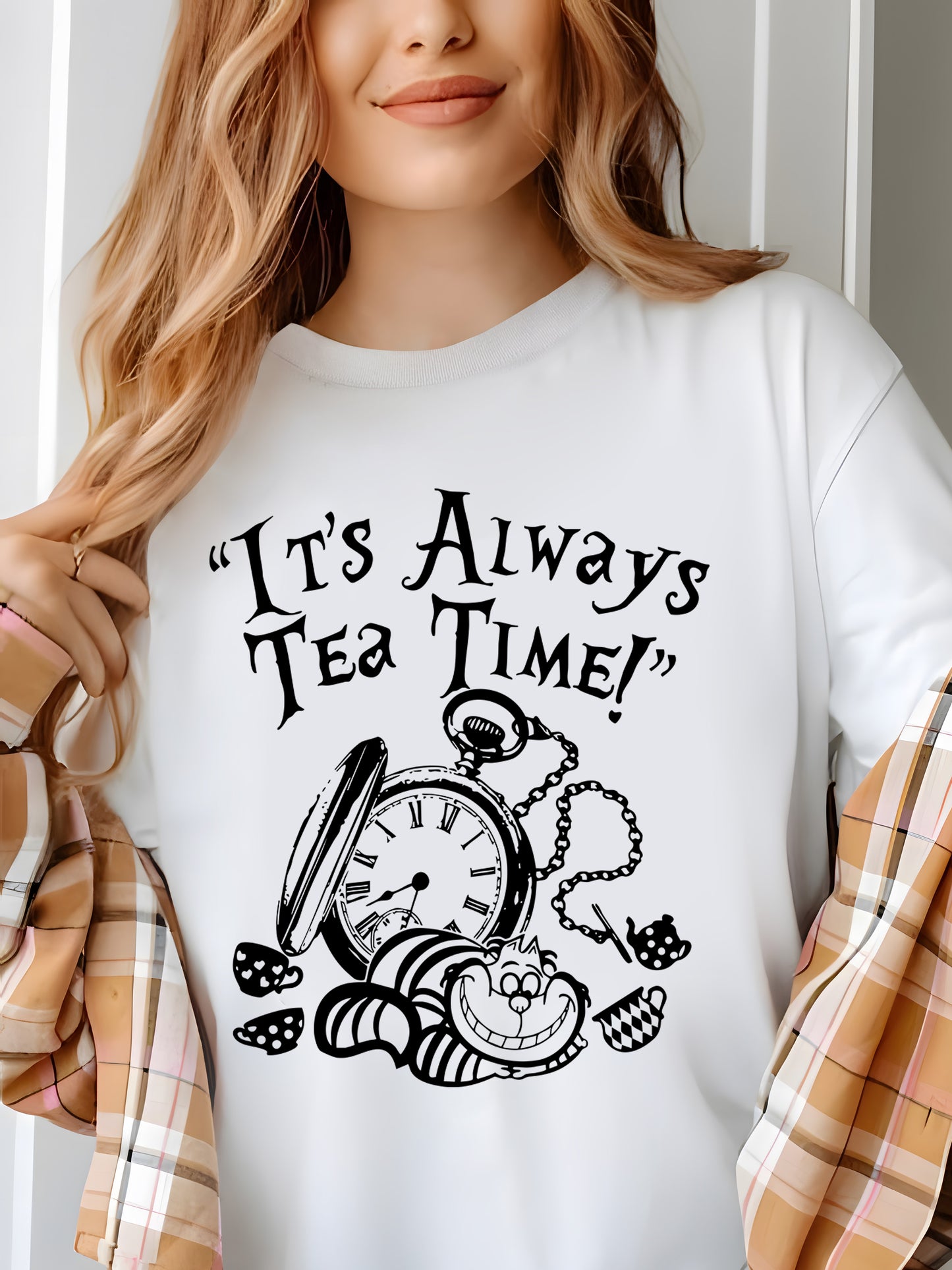 It's Always Tea Time Shirt - Relaxed Fit, Full Size