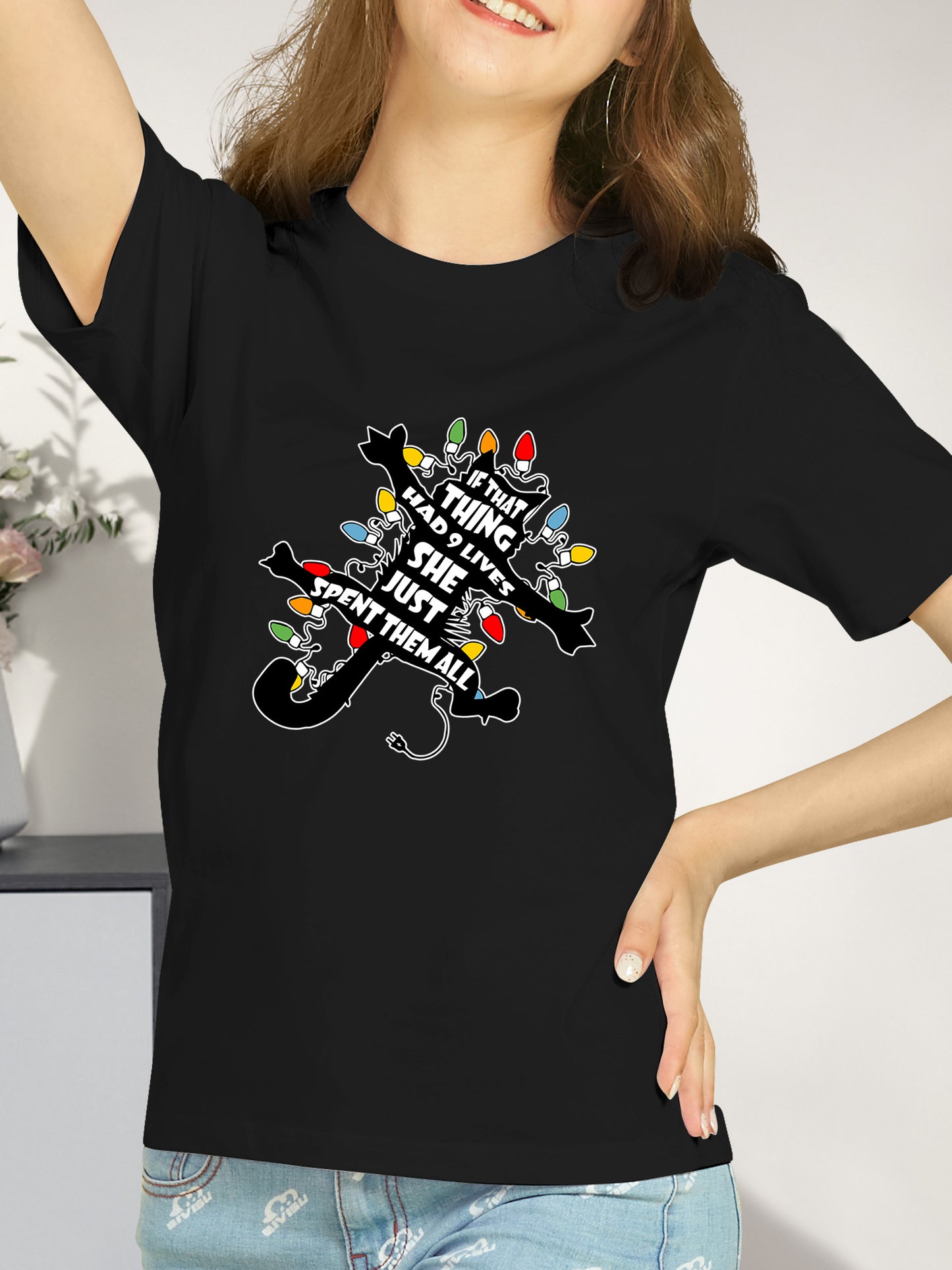 If That Thing Had Nine Lives She Just Spent Them All Shirt - Relaxed Fit, Full Size