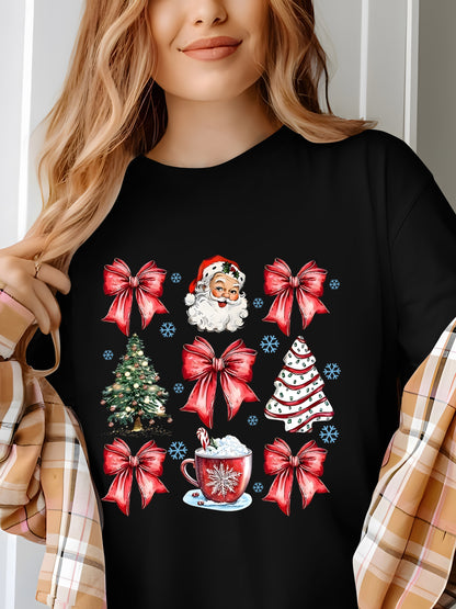 Women's Christmas Themed Shirt - Relaxed Fit, Full Size