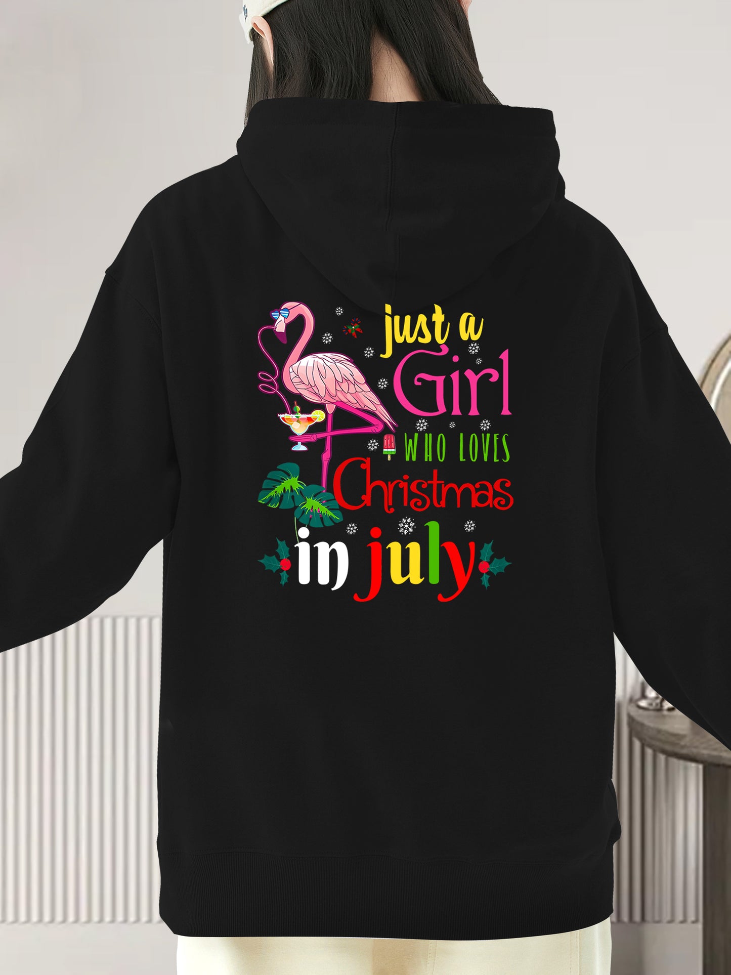 Just A Girl Who Loves Christmas In July Shirt - Relaxed Fit, Full Size