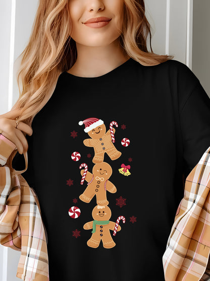 Christmas Gingerbread Shirt - Relaxed Fit, Full Size